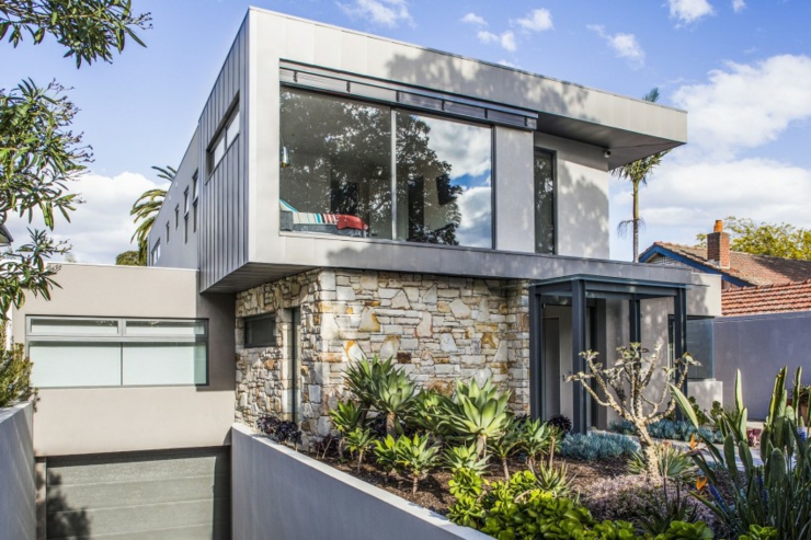 maison contemporaine belle demeure vue d'extérieur